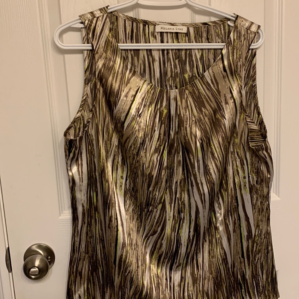 silky sleeveless top